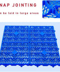 Plastic Pallet Storage Grid Pad Waterproof And Lightweight Nestable Floor Pallets HDPE Breathable Grids For Garage Supermarket Basement Two Pack 15.7x15.7x2 Inches