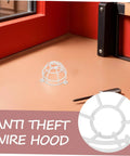 Heavy Duty Fire Sprinkler Ceiling Cover With 6mm Mounting Hole Featuring Slick Mesh Safety Guard For Smoke Detectors And Decorative Metal Shield on tabletop