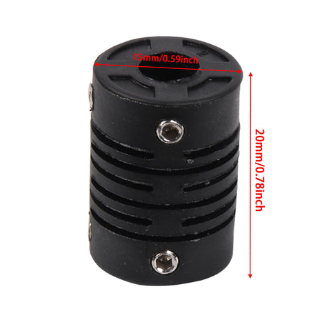 Encoder Coupler for Stepper Motor Shaft D15 L2 6x6mm Hole Plastic Elasticity Motor Coupling Anti Shock Wear Resistant