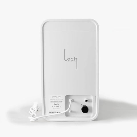 No Drama Portable Countertop Dishwasher With Dead Simple Fifteen Minute Wash Cycle Auto Dry Function Plumbing Free Setup back view with power cord.