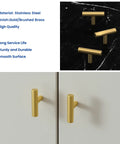 Premium Brushed Brass Cabinet Knobs 2 Inch Dresser Pulls Hardware Set 12 Pack modern round handles on kitchen cabinets.