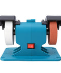 Sick Mini Bench Grinder Hitting 6000 Rpm With Dual 36 And 60 Grit Wheels for tool sharpening and metal fabrication.
