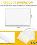 Sentinel A50 Inside Cover Lens Replacement For Welding Helmet With Clear Inner Lenses 5 Pack dimensions and thickness