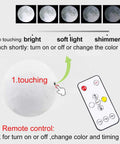 Engraved 3D Moon Lamp With RGB Lights To My Wife Dope Gift From Husband 5.9 Inch Moon Light touch control and remote options