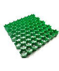Front view of green Gravel Stabilizer Grid For Lawns And Pathways Durable Drainage Solution For Gravel Driveways And Soil Protection Ideal