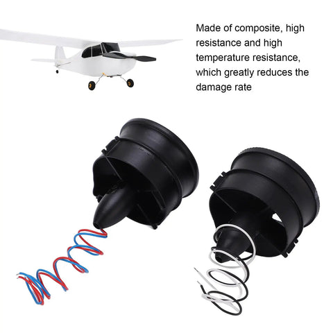 Two Pack 30mm Ducted Fan Kit With High Efficiency Propellers For Power Ducted Aircraft Beefy Power And Stable Performance