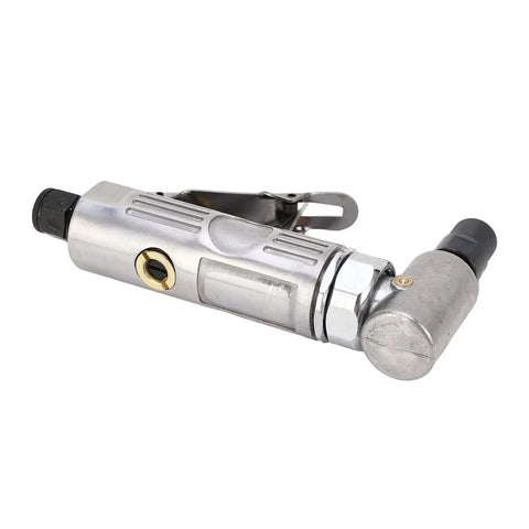 Heavy Duty Pneumatic Right Angle Die Grinder With Adjustable Speed Up To 20000 Rpm Zinc Alloy Body with 90-degree angle, air-powered for tight spaces.