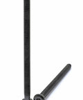 Five Pack M8 x 125mm Hex Socket Flat Head Cap Screws, Partially Threaded, Stainless Steel 304 With Black Oxide Finish displayed