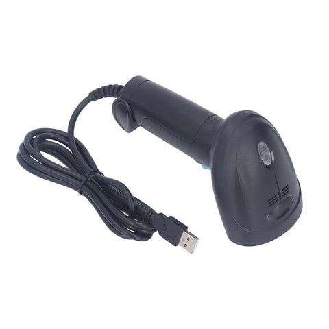 Wired Barcode Scanner With Quick Response Voice Feedback And QR Code Reading For Inventory Management, Ergonomic ABS Grip
