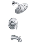 Glyde Tub And Shower Faucet Trim With Rain Showerhead, Chrome Finish, Valve Not Included, Needs Posi-Temp Valve 2510, 2520, 2570, 2590