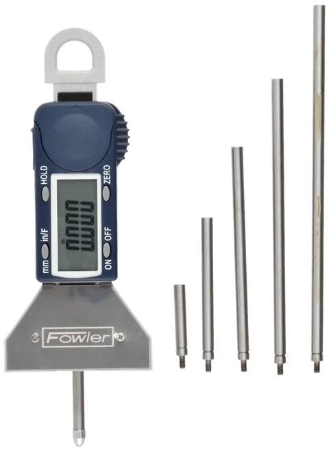 Electronic Depth Gauge With 0-16 Inch Range And 406 Millimeters, LCD Display, Inch Metric Fractions, Zero Setting, Hold Function, Pro Grade Depth Tool For Machinists And Shop Techs