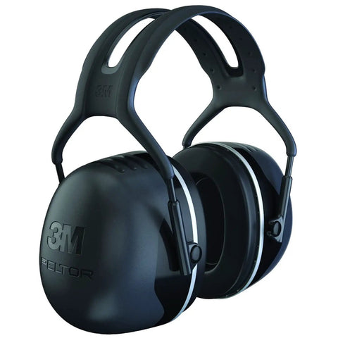 X Series X5A Over Ear Hearing Protection Muffs With NRR 31 dB For Construction Manufacturing And Auto Maintenance High Attenuation Ear Muffs For Loud Jobs Black Pack Of 1