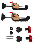 19mm Bench Dog Clamp Set with 24.4 inch aluminum alloy rails and gear locking no fuss three clamping force settings for woodworking