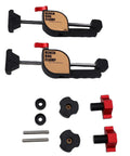 Bench Dog Clamp Set 2 Pack Press On Gear Locking with one hand operation, including components, for woodshop table