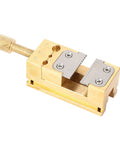 Brass Watch Repair Vise With Tiny Clamp Holds 0.2-0.9mm Hands And Wheel Parts, Compact Bench Tool For Precision Watchmaking And DIY Repair Work
