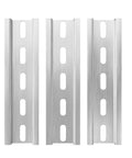 Aluminum DIN Rails 3-Piece Set, 4 Inches Long, 35mm Wide, 7.5mm High RoHS Certified for Hardware Component Mounting, Workhorse For Control Cabinets