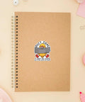 Sticker on notebook featuring Three Pack 3 Inch Duct Tape Stickers It Cant Fix Stupid But It Can Muffle The Sound Funny Sarcastic Waterproof Vinyl Decals.