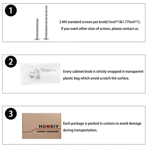 Brushed Nickel Cabinet Knobs 30 Pack Square Zinc Alloy Drawer Handles For Kitchen Cupboards Dresser And Bathroom Hardware packaging details