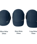 Front view of Lightweight Safety Bump Cap Baseball Hat Style With Removable ABS Shell And Foam Padding, HDPE Interior, navy blue