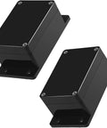 Tough As Nails 2 Pack Black ABS Project Box IP65 Waterproof Electrical Junction Enclosure Case with mounted brackets