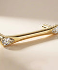 8 Pack Gold Crystal Drawer Pulls 3-3/4 Inch Hole Center 5 Inch Elegant Cabinet Pulls For Dresser And Cupboard Zinc Alloy Diamond Decorative Handles For Closet Vanity Upgrade, single pull shown close-up on beige surface.