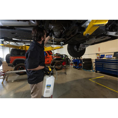 Fluid Extractor Dispenser For Evacuating Topping Off And Refilling Reservoirs With 120 PSI Capacity Go To Vacuum Or Positive Pressure For Bleeding Hydraulic Brake And Clutch Systems On Trucks Tractors And Industrial Vehicles