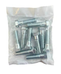 Bag of hex bolts from 5,170 Piece Grade 5 Coarse Thread Hex Bolt And Nut Set with Nylon Insert Nuts in Bolt Bins.