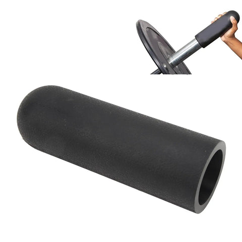 Silicone Barbell Grip Pad Anti Slip Handle Cover for Dumbbells Thick Protect Pad 20cm Length 5cm Inner Diameter Black Gym Essential