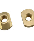 4 Pack Brass Rail Nuts M8 T Shaped Buoyancy Wing Plates 0.55 By 0.78 Inches For Surfboard And Paragliding Gear