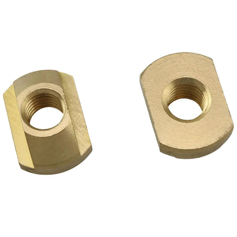 4 Pack Brass Rail Nuts M8 T Shaped Buoyancy Wing Plates 0.55 By 0.78 Inches For Surfboard And Paragliding Gear