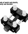 Handy Adjustable Watch Case Holder Vise For Wristwatch Repair, Metal Open Case Tool With Four Removable Pins, Non Slip Grips, Portable