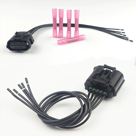 Mass Air Flow Sensor Connector Plug Pigtail Harness 5 Pin For MAF Sensor Beefy Female Connector Plug And Play Auto Wiring Harness