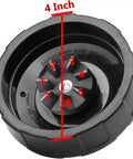Premium Blender Blade Replacement 6 Fin Beefed Up Stainless Steel With Food Grade Plastic for 3.9 Inch Cups and Leakproof Sealing