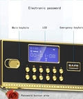 Heavy Duty Electronic Key Lock Safe Box With Built In Alarm 32Mm Lock 35 By 25 By 25 Cm Safebox For Home Or Office Protect Cash Jewelry And Valuables With Fast Access Durable Steel Construction 90 Day Warranty digital keypad and display