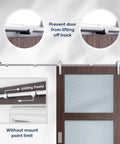 Heavy Duty 6 Ft Stainless Steel Sliding Barn Door Hardware Track Kit For 30 To 36 Inch Single Door Anti Rust Anti Corrosion