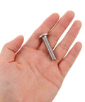 20 Piece M8x35 Hex Socket Head Cap Screws Set For Cat Tree Replacement And Furniture Connectors shown in hand