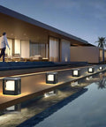 Outdoor Post Lights For Deck Fence And Yard With Hard Wired 120V 20W 3000K LED Pillar Lights Waterproof ETL Listed near pool and patio