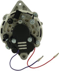 Rear view of SAE J1171 Marine Certified Alternator for Cummins Mercruiser Mando Marine Engines with wiring visible.