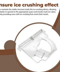 Heavy Duty Ice Dispenser Crusher Cover Compatible With Ge Hotpoint Refrigerator Replacement Wr17X11497 Ap3204127 clear plastic piece.