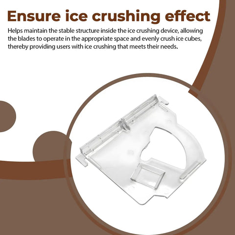Heavy Duty Ice Dispenser Crusher Cover Compatible With Ge Hotpoint Refrigerator Replacement Wr17X11497 Ap3204127 clear plastic piece.