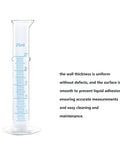 25ml cylinder from Durable BPA Free Plastic Graduated Cylinder Set 25ml 50ml And 100ml For Science Lab Experiments Measuring Cylinders