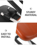Adjustable Kneeling Meditation Bench For Mindful Practice Portable Prayer Chair Comfy Ergonomic Soft PU Floor Stool close-up view