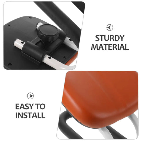 Adjustable Kneeling Meditation Bench For Mindful Practice Portable Prayer Chair Comfy Ergonomic Soft PU Floor Stool close-up view