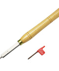 Shop Ready 16 Inch Parting Woodturning Tool With Carbide Grooving Blades For Wood Lathes, wooden handle and sharp blade.