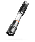 SLYDE KING 2K Rechargeable LED Flashlight With 4X Zoom Spotlight Or Floodlight, Built In COB Work Light, Magnetic Base visible
