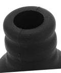 Close-up of black Heat Resistant Steam Wand Safety Guard Sleeve For Espresso Machines Fireproof Silicone Cover Protects Hands