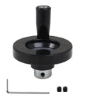 63 Millimeter Diameter Beefy Revolving Hand Wheel With Grip For Lathe And Milling Machine Lead Screw Rod Manual Control 8 Millimeter Aperture M5 Fixing Hole Heavy Duty Industrial Tooling And Grinders with Allen wrench and screws