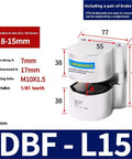 Heavy Duty Air Pressure Disc Brake Cylinder For Disc And Lathe Tooling With Air Pressure Control, DBF L15, product dimensions and specs.