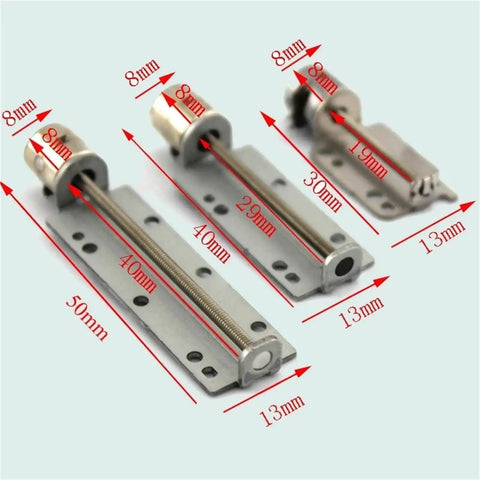 Big Shot 5V Dc Stepper Motor With Screw Lead For Rock Steady Pan Tilt Camera Work Plug And Play Rig Builder Essential In 30Mm 40Mm Or 50Mm Flavors, showing various lead screw sizes.