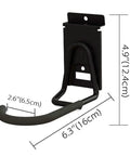 Heavy Duty Bike Hooks PVC Coated Wall Mount Hangers For Mountain Road Hybrid And Folding Bikes Vertical Bicycle Storage Rack 2 Pack Black Sturdy Steel EVA Foam Protected Easy Install